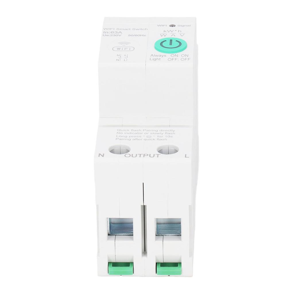 AC230V Circuit Breaker Din Rail WIFI Leakage Protection 2P 63A Cell Phone Remote Control Switch for 