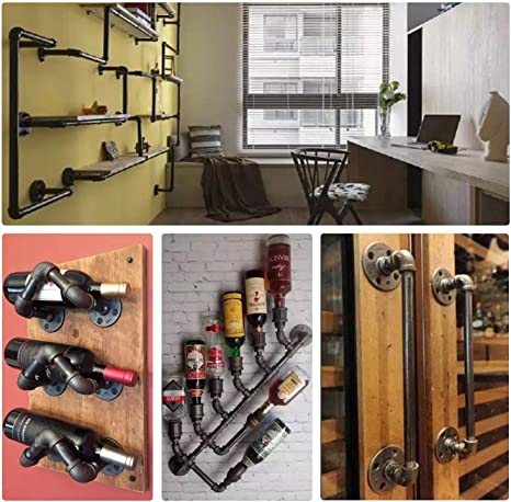 Floor Flange 1/2" 3/4" 1" Female Thread Pipe Flange Industrial Plastic Iron Pipe Fittings Garden Decorative Supplies