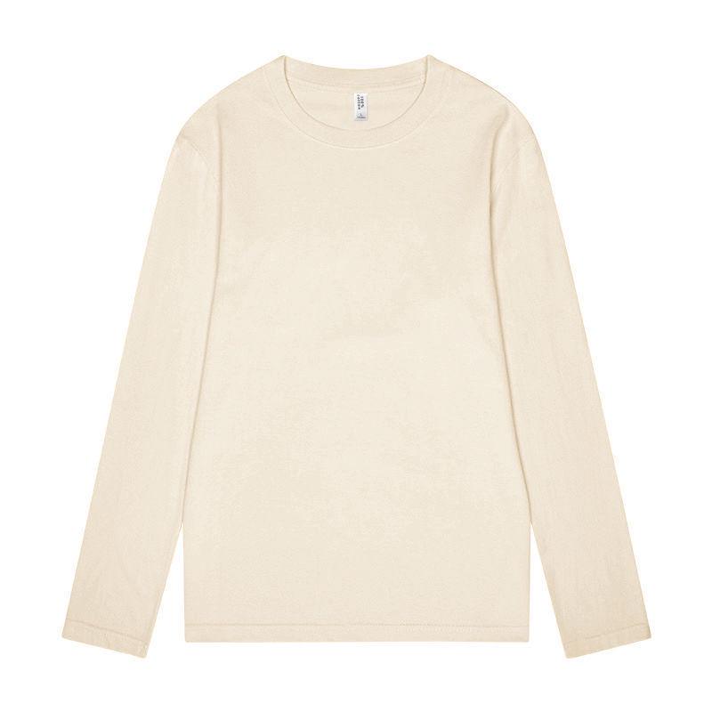 Men's Heavyweight Long Sleeve Cotton T-shirt: Versatile, Loose-Fit Base Layer for Autumn/Winter 2025