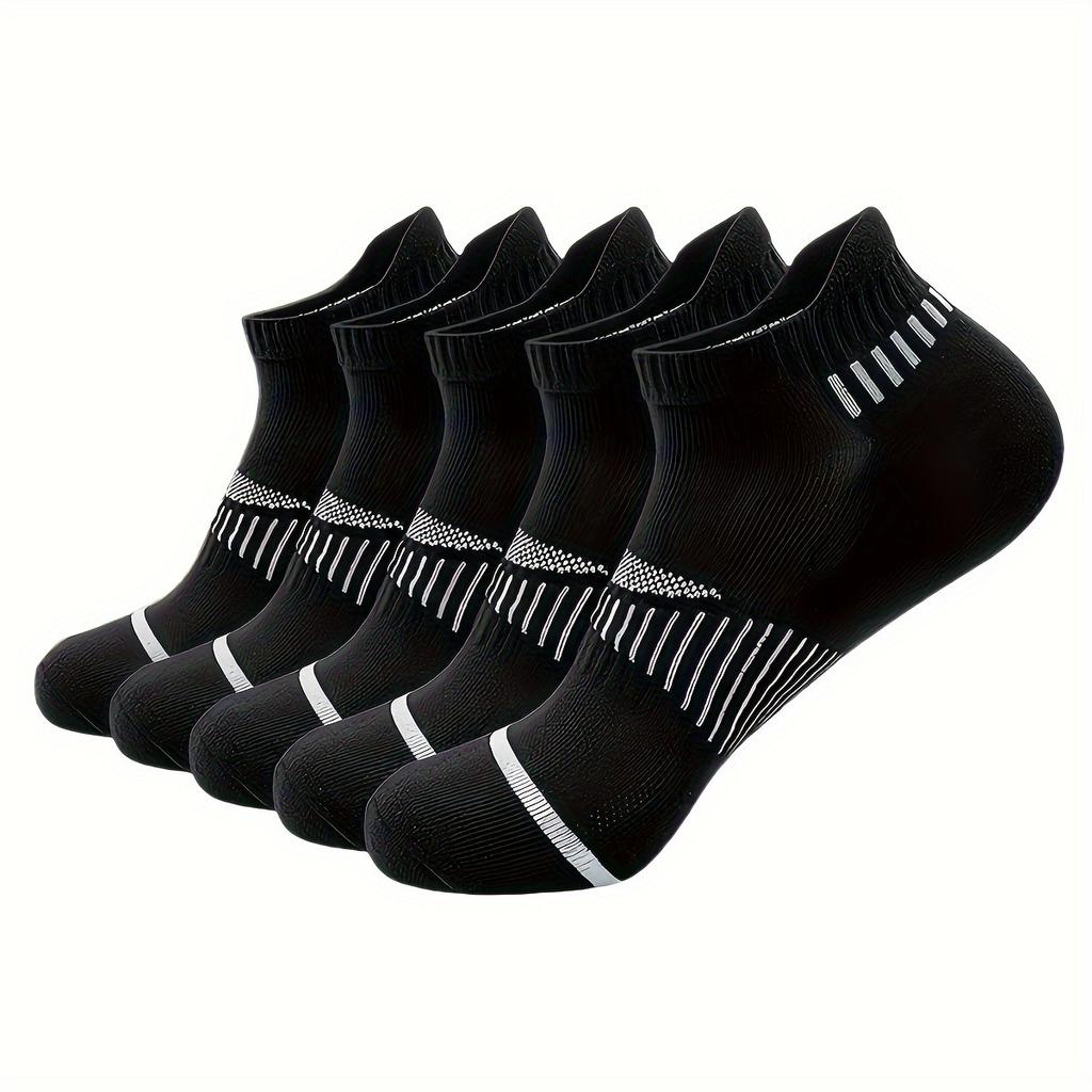 5 Pairs Of Men'S Short Socks Cotton Sweat-Absorbing Deodorant Sports Socks Low-Top Shallow Mouth Four-Season Short Men'S Socks