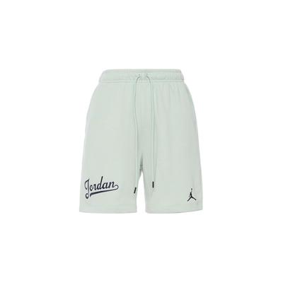 Solid Color Logo And Letter Print Elastic Waist Casual Shorts Men Bottoms Green FN4701-005