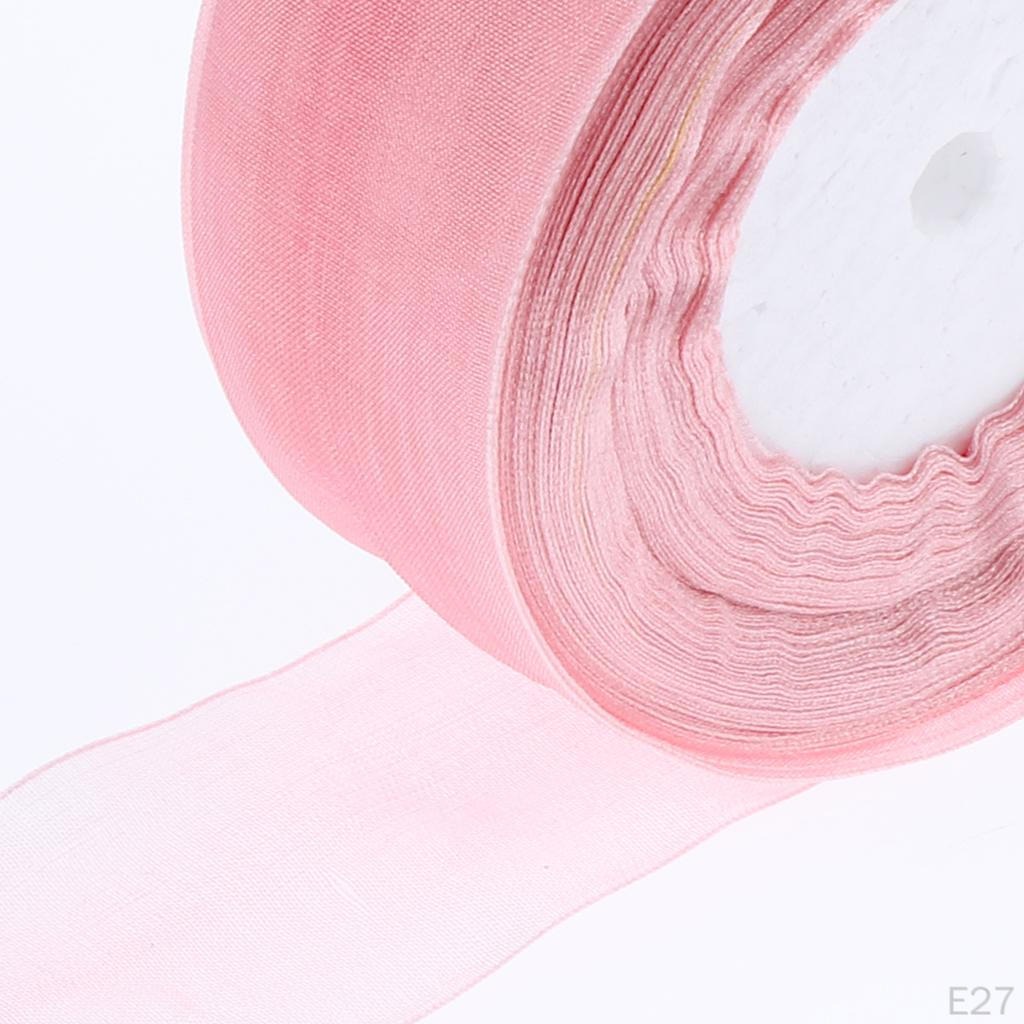 Ribbon Roll Spool Diy Gift Wrapping - 1.5 Inch 50Yards 21 Colors