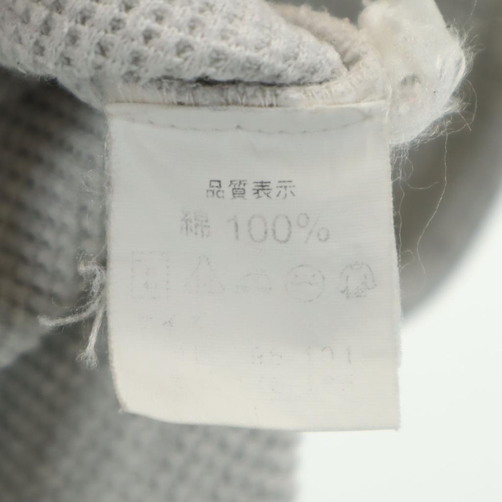 Yves Saint Laurent Short Sleeve V-neck Waffle T-shirt L Gray Pour Homme Men's Used