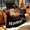 Custom Name Personalized Arsenal F.C Print Blanket, Home Decor, Bedroom, Sofa, Camping, Couch, Gifts for Birthday Christmas