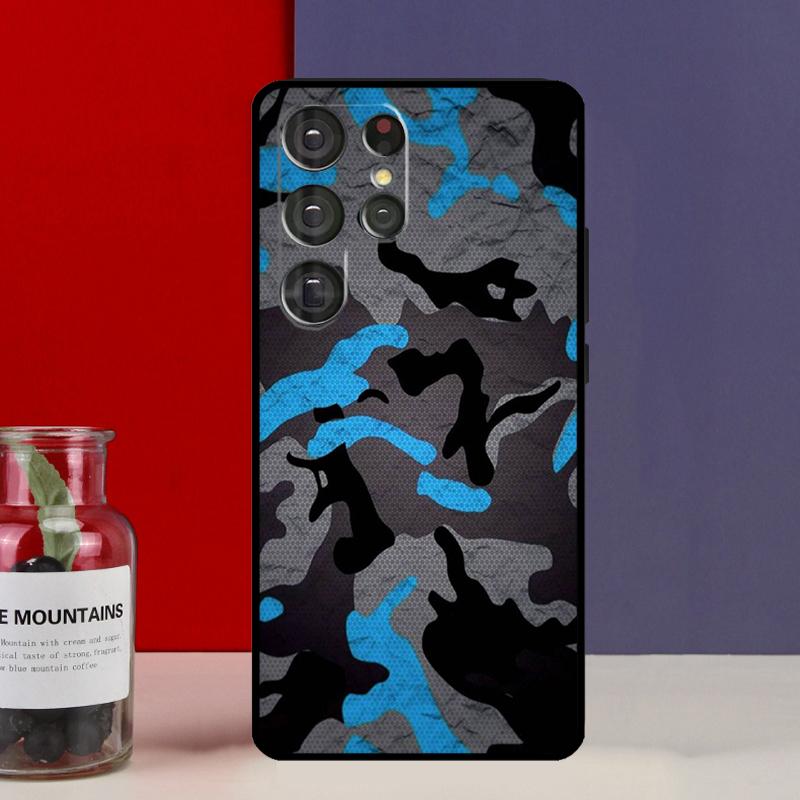 Camouflage Pattern Funda Case For Samsung Galaxy S25 Ultra S9 S10 S20 FE S21 S22 S23 Plus S24 Ultra Phone Cover