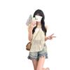 Women's Hollowed-Out Knit Vest - Summer 2025 Trendy French Design