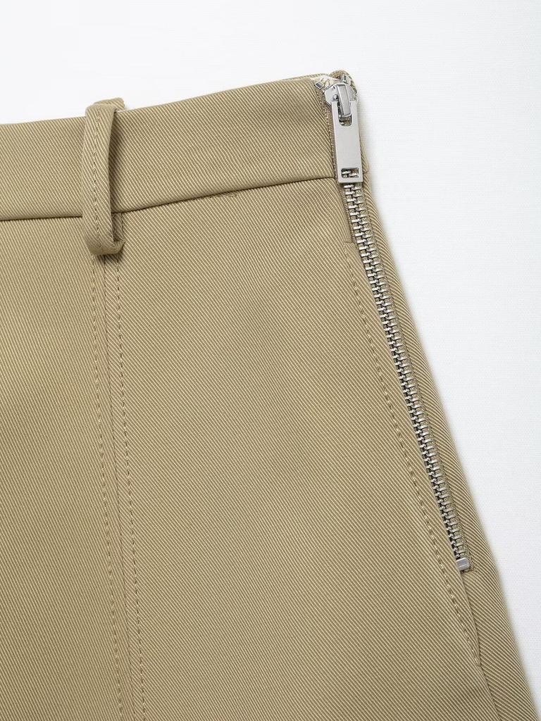 2025 Spring Women's European & American Style Mid-Waist A-Line Skirt