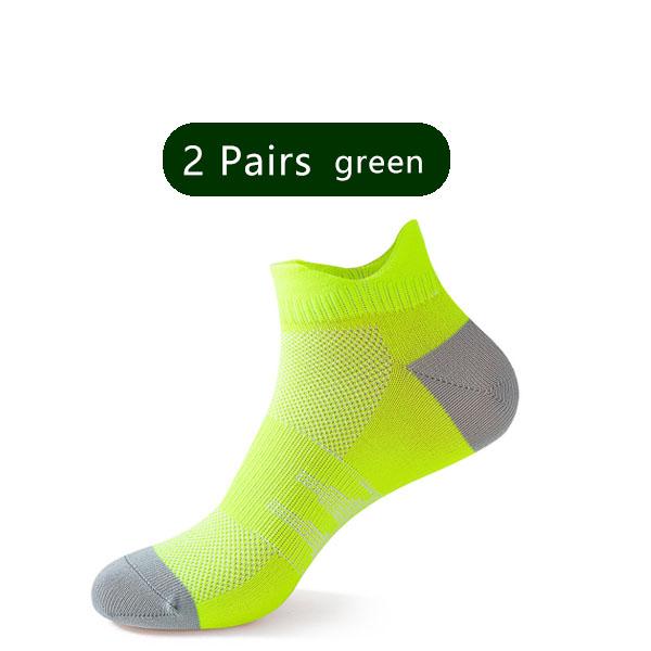 2 Pairs Fitness Ankle Sport Socks Man Woman Mesh Breathable Quick-Drying Bike Running Outdoor Cycling Travel No Show Socks