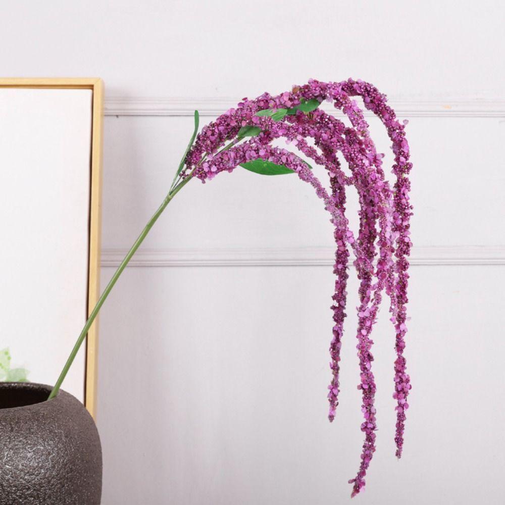 8 Fork Artificial Foam Flower Vine 120cm Green Plant Artificial Wisteria  Home Garden Decor