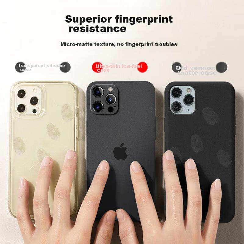 IPhone 14 Pro Max Case, IPhone 14 Pro Max Protective Cover with Full Lens Protection, Ultra-Thin Transparent Frosted Shockproof Soft Case, Misty White