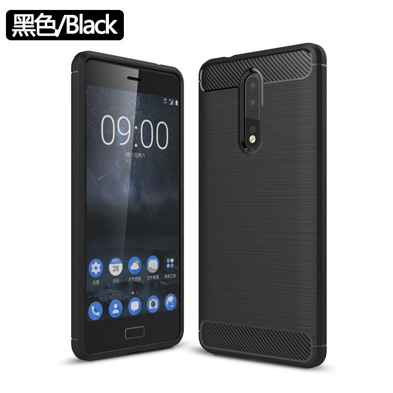 Suitable for Nokia 1 Mobile Phone Case, Nokia 1 Protective Case, Carbon Fiber Brushed TPU Anti-drop Case