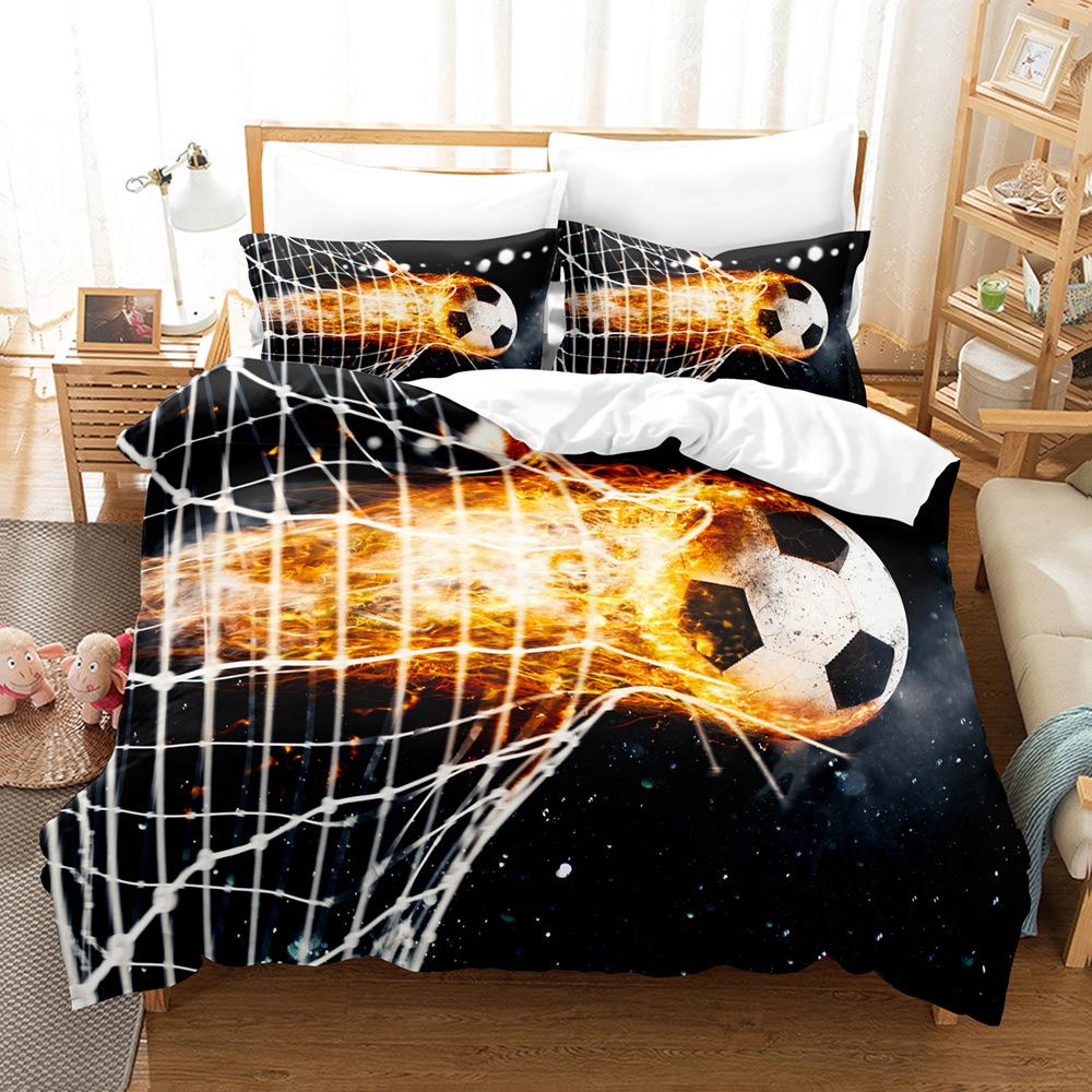 3D Digital Printing Football Series Three-Piece Bedding Quilt Set Two-Piece Set