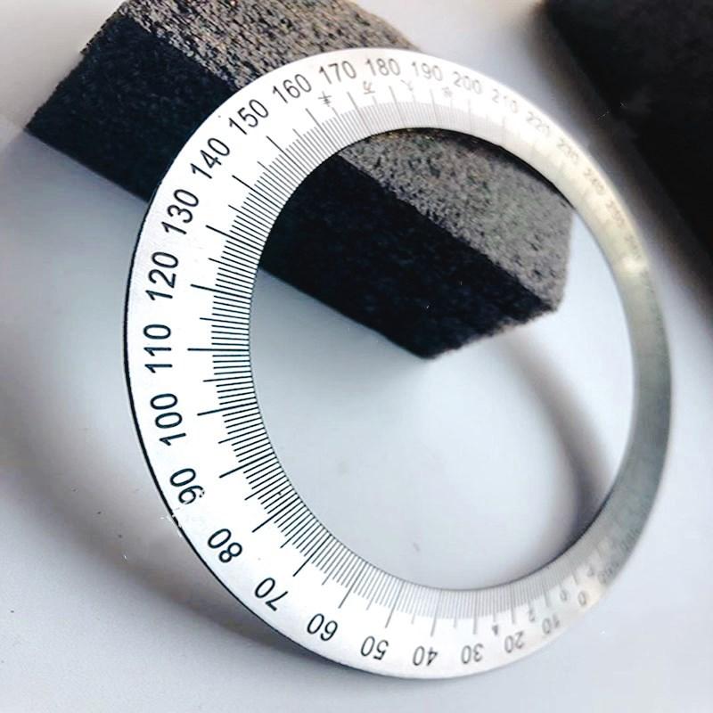 360 Degrees Dial Scale Identification Dial Degree Graduated Circle Disk Protractor For Machine Tool Measurement Tools 120x90mm