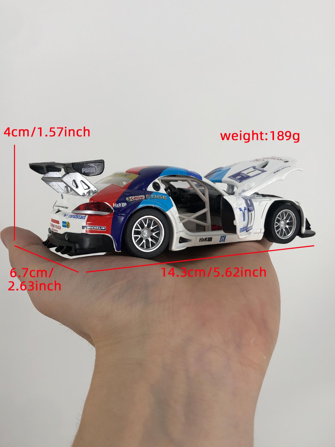 

CCA 1:32 simulation zinc alloy BMW Z4 GT3 model car, static ornament, metal collectible gift car белый
