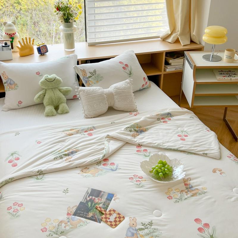 2025 Soft Milk Knit Cotton Soy Summer Cool Quilt