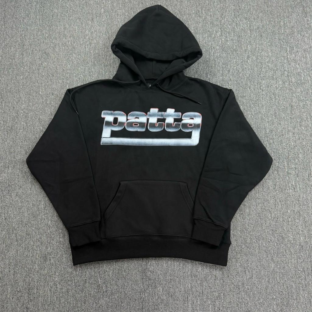 Cross-border Trendy Brand Patta European and American Street Men and Women with the Same Loose Casual Versatile Top Hooded Sweater Printing Tide