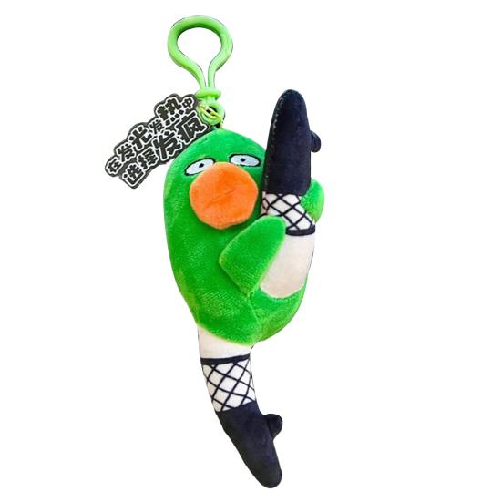 Cute Plush Keychain for Backpack Funny Ugly Doll Keyring Charm Crazy Character Toy for Bags Keys Schoolbags