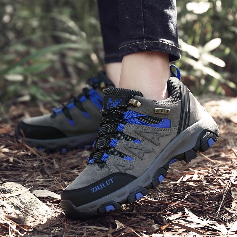 Zapatos de Senderismo para Hombre y Mujer para Exterior Zapatillas Antideslizantes Ante Calzado para Caminar Verano Goma Otoño Zapatos Adecuados para Trail Running