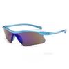 New Semi Rimless Sun Glasses Outdoor Sports Sunglasses Fashion Cycling Goggles One Piece Windproof Eyeglasses Eyewear