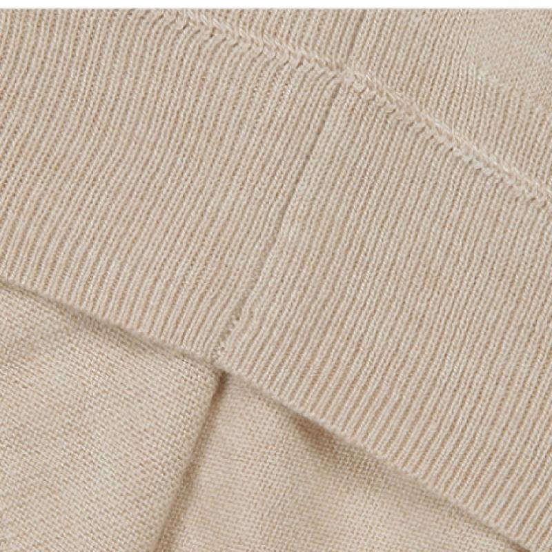  Shs Miss  V Neck Strap Wool Knit