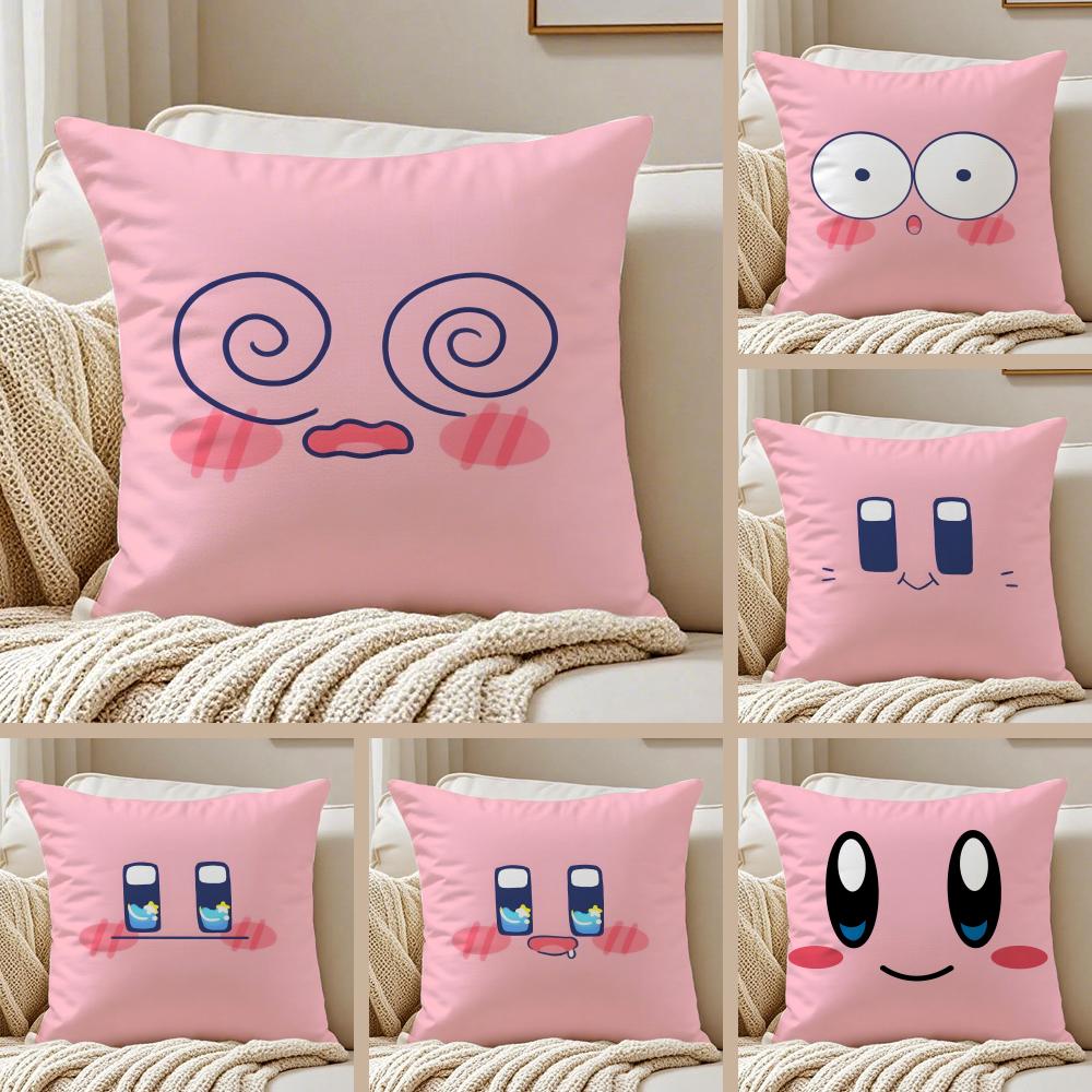 Cute Funny Funny Pink Eyes Cushion Cover Pillowcase Antidustmite living Room Sofa Decor Cushion Room