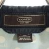 Coach Stainless Collar Coat 4 Navy Women Used