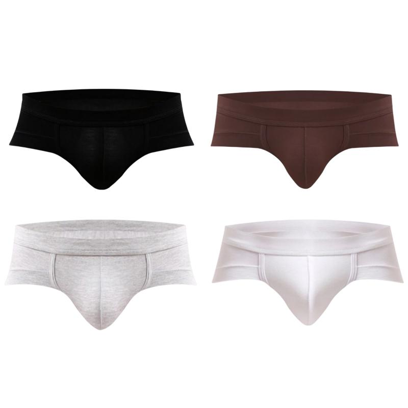 

4 шт., мужские модальные трусы с низкой посадкой, мягкие дышащие U-выпуклые трусы-боксеры с 3D изгибом, 360 градусов, шорты для мальчиков, нижнее белье XL