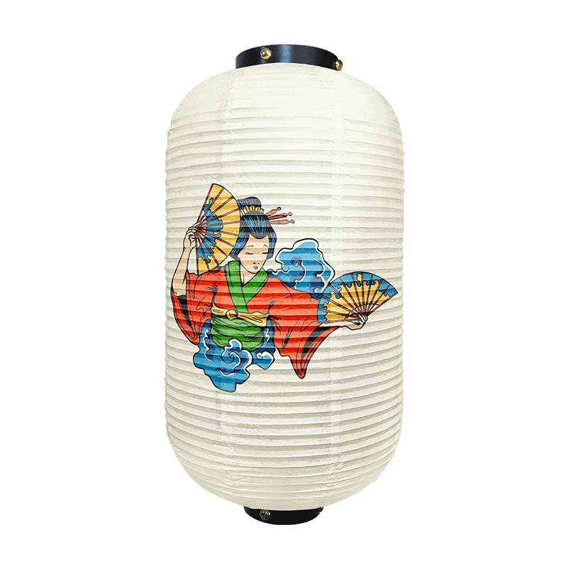 Japanese Traditional Geisha Pattern Lantern Beautiful Ukiyo-e Style Paper Cuisine Izakaya Restaurant Home Holiday Party Decor