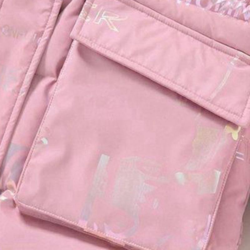 6-14 Years Kids Girls Thicken Hooded Long Coat Winter Windproof Warm Jacket