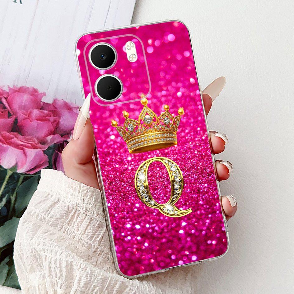 For OPPO A5x 4G Case CPH2725 Cover Luxury Crown Letters Soft Silicone Transparent Phone Cases For OPPO A5x Coque A 5x 2025 Funda