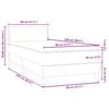Box Spring Bed with Mattress Dark Green 80 x 220 cm Velvet