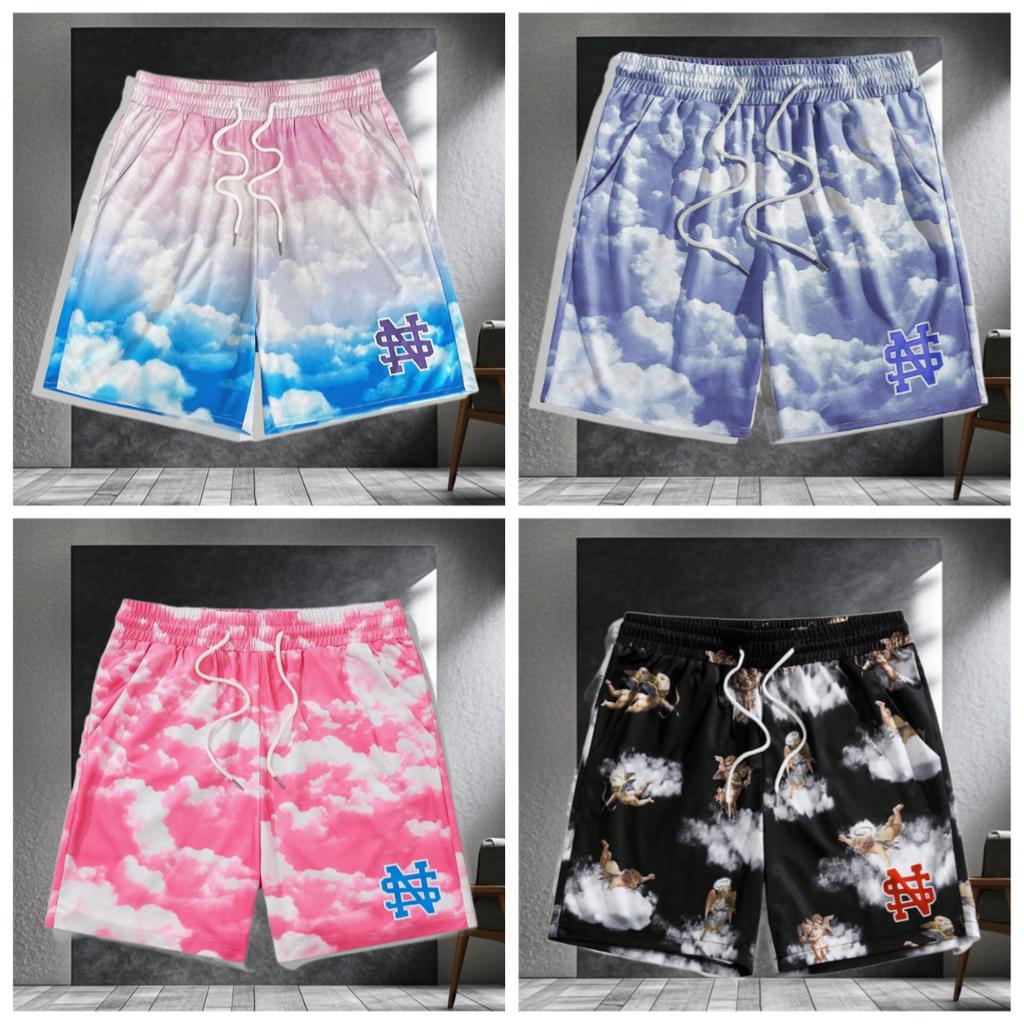 Summer Shorts Men's Trendy Europe and America Street Fashion 3D Printed Men's and Women's Trendy Sports Shorts