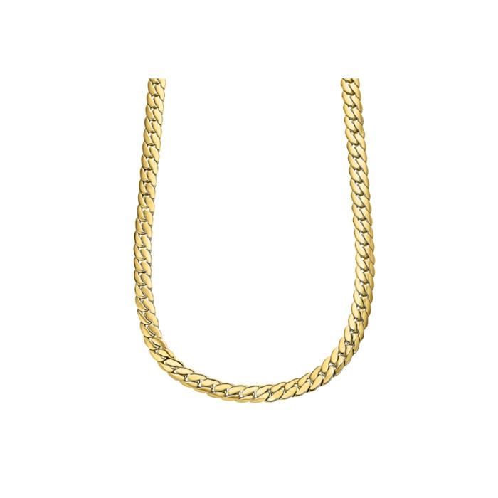 Collier - LOTUS STYLE - LS2210-1/2 - Acier Doré - Maille - Men In Black