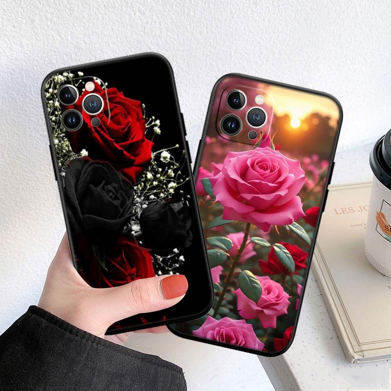 FM8 Beautiful Roses Flower Phone Case for Motorola Edge 60 60s 70 G86 G56 G54 E14 G04S G45 G54 G64 S30 S50 X30 X40 X50 Pro Power