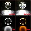 Motorbike LED Headlamp 12V Angel Eye DRL Light Strong Lumens for Cruiser Scooter and Touring Applications