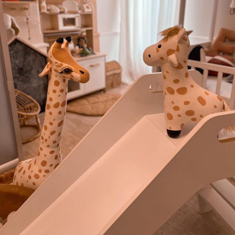 New Cute Giraffe Deer Plush Toy - Baby Comfort Doll for Children's Room Decoration