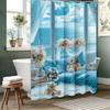 Tapeta Widok na Morze Zasłona Kąpielowa Zasłona Prysznicowa do Łazienki Wodoodporna z 12 Haczykami Dekoracja Domu Darmowa Wysyłka