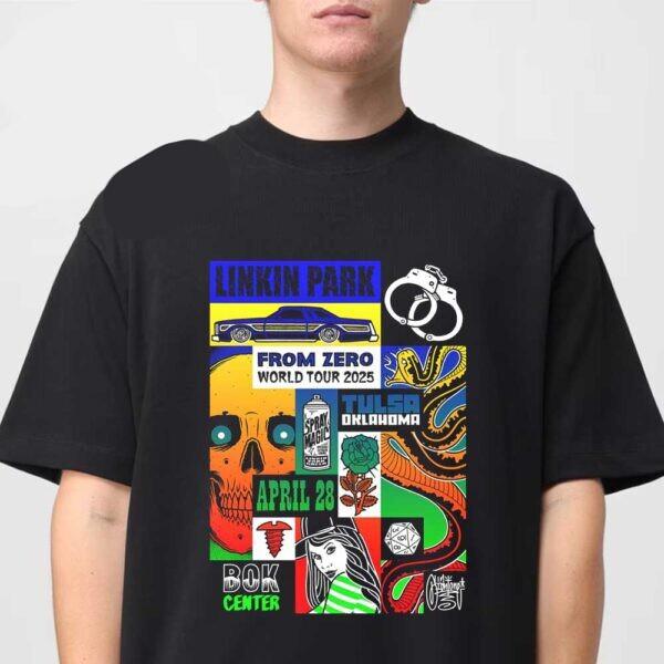 Linkin Park Tulsa 2026 BOK Center Oklahoma On April 28th From Zero Tour T-shirt XXXXL