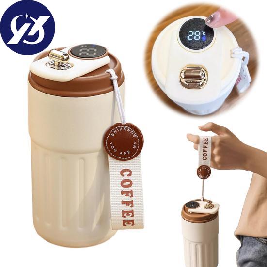 450ML Thermal Cup Smart Insulated Cup with Leak-Proof Lid And Temperature Display for Home Office Outdoor