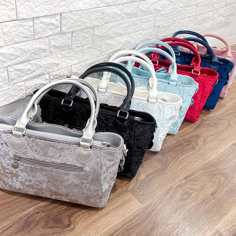 Pearl Ribbon Velvet Ita Red [Best Wish] Bag, [Used]