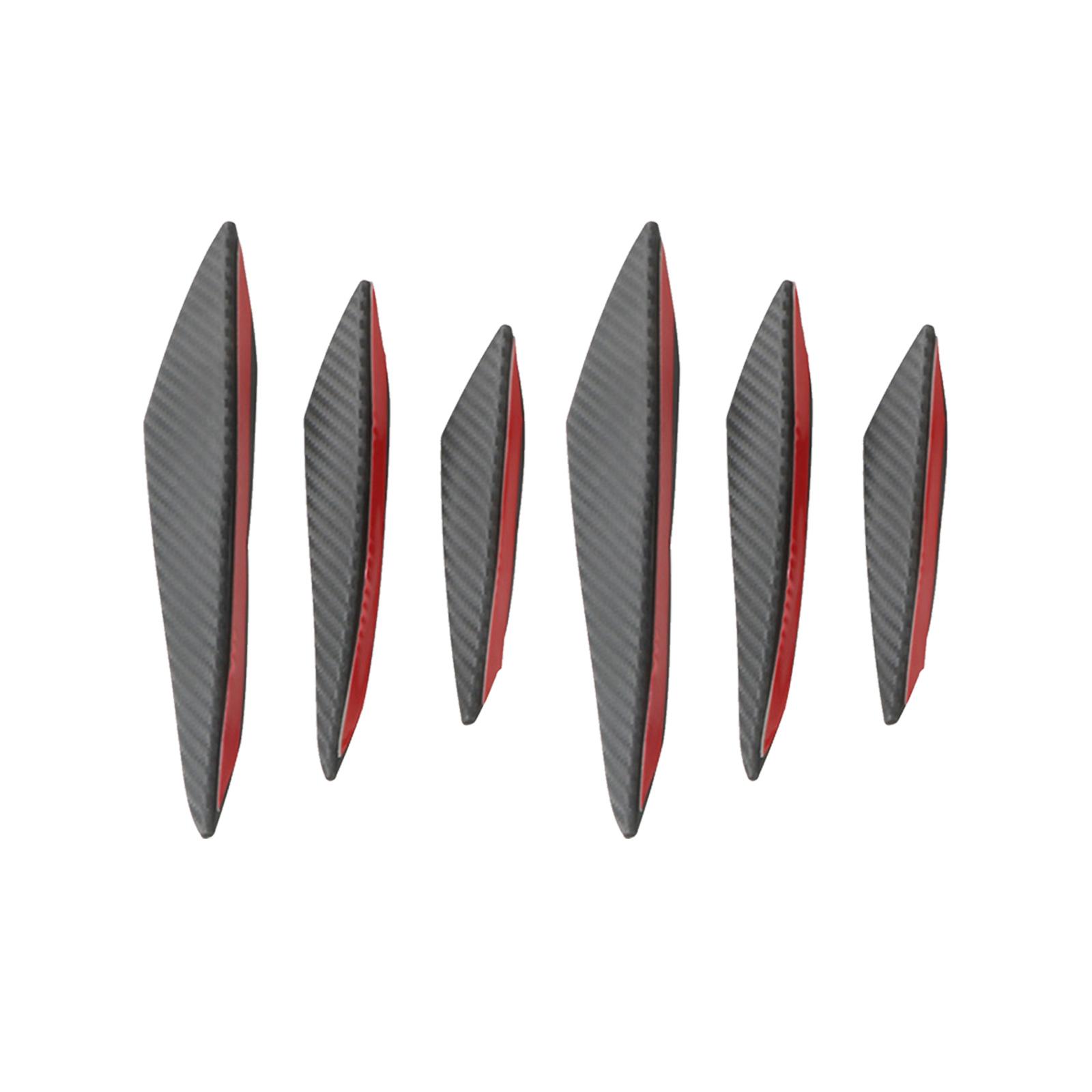 

6 шт./компл. универсальный передний бампер губа диффузор сплиттер плавники спойлер кузова тюнинг автомобиля Canards Valence украшение автомобиля украшение белый