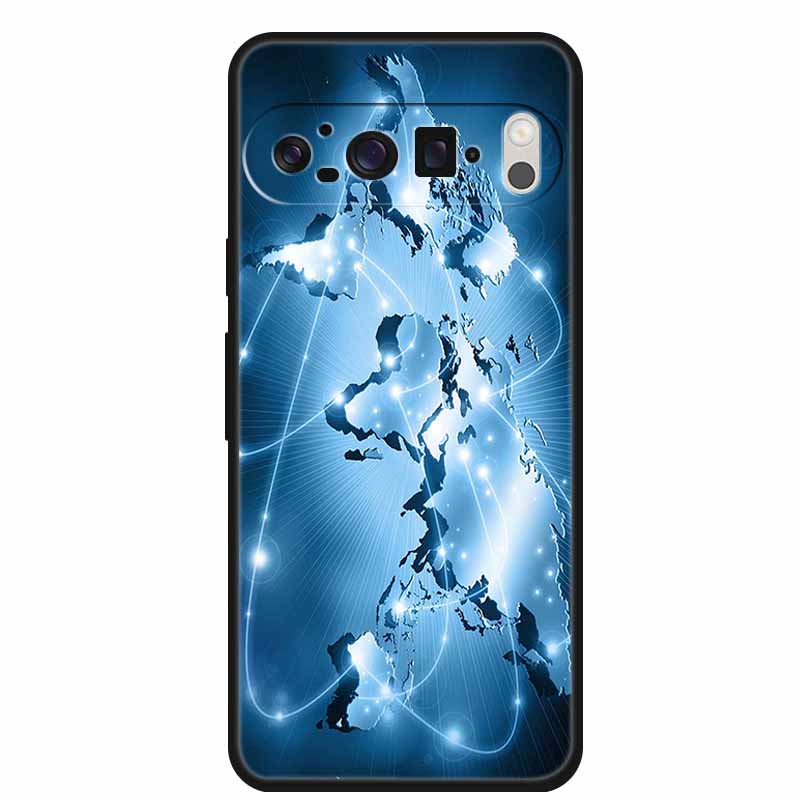 For Google Pixel 9 Pro XL Case 9Pro Coque Black Silicone Soft Phone Case For Google Pixel9 Pro Pixel 6 7 8 Pro Back Cover Case