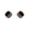 Niche Design Gradient Effect Earrings Square Geometric Crystal Stud Earrings Women'S Light Luxury Temperament Fashion Earrings