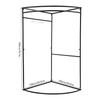 Fitting Room, Fitting Room with Curtain, Dressing Room for Clothing Store Iron Pipe, Fabric, and Painting Process For Boutiques