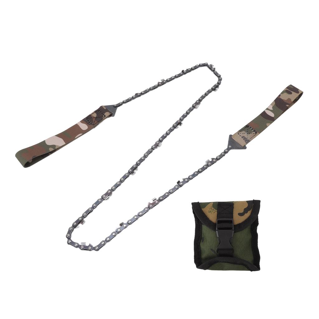 Portable Pocket Chainsaw 36 Inch Thin Teeth Hand Pulled Saw Manual Pruning Chainsaw for Outdoor