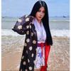 The Piece King Ghost Island Chapter Dark Pattern Robin Kimono Cos Costume Anime Anime Nicole Robin Cosplay Costume
