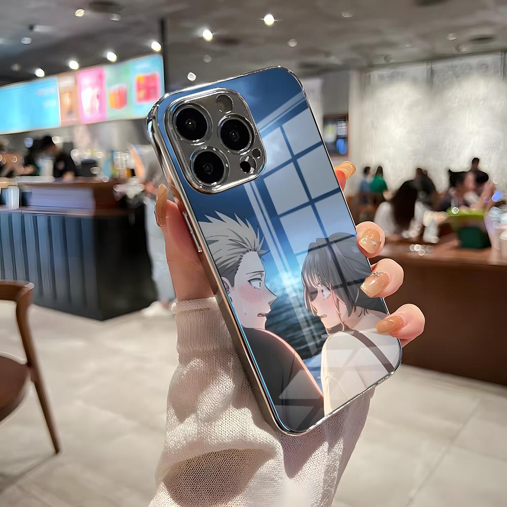 

Rintaro Kaoruko Phone Case For IPhone 17 Pro Max 15 Pro 16 14 Plus 12 13 Mini 11 Pro Shockproof Electroplated Glass Cover iPhone 13 Pro