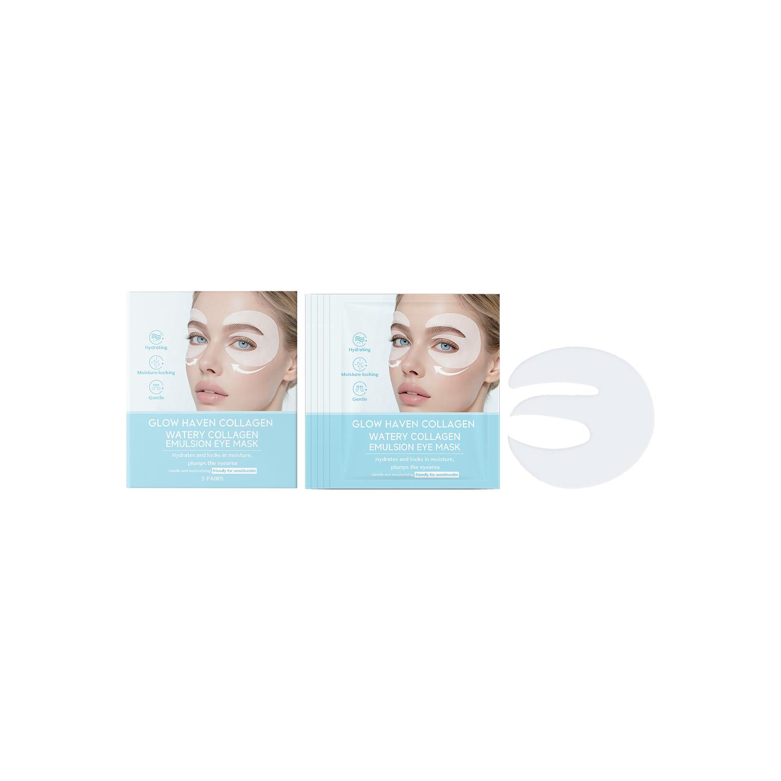 Collagen Moisturizing Eye Mask: Hydrates and nourishes delicate eye area skin, providing gentle hydration and softness for daily eye care