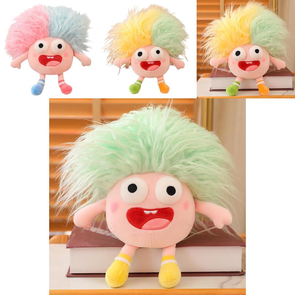 Funny Plush Toy With Big Eyes And Fluffy Hair Perfect For Diy Ugly Dolls In Stock