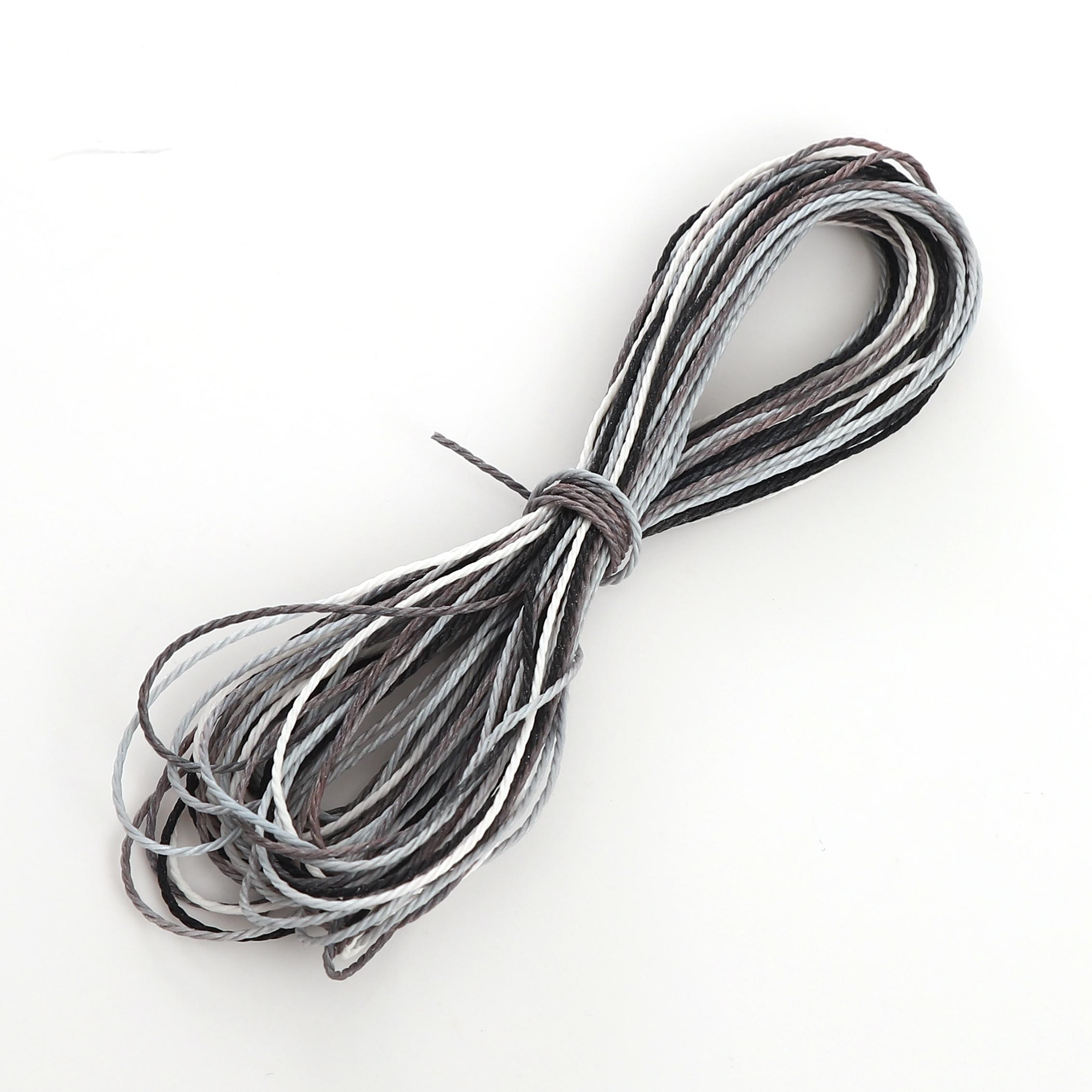 

10 метров кожаный шнур вощеный шнур хлопковая нить шнурок ремешок веревка для изготовления ювелирных изделий DIY браслет принадлежности 29